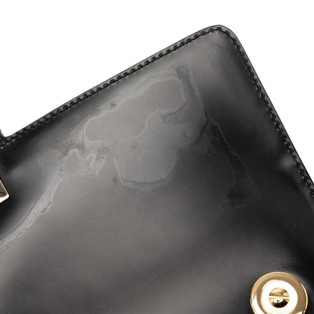 サルヴァトーレフェラガモ ロゴ ハンドバッグ ブラック パテントレザー レディース Salvatore Ferragamo 【中古】_4
