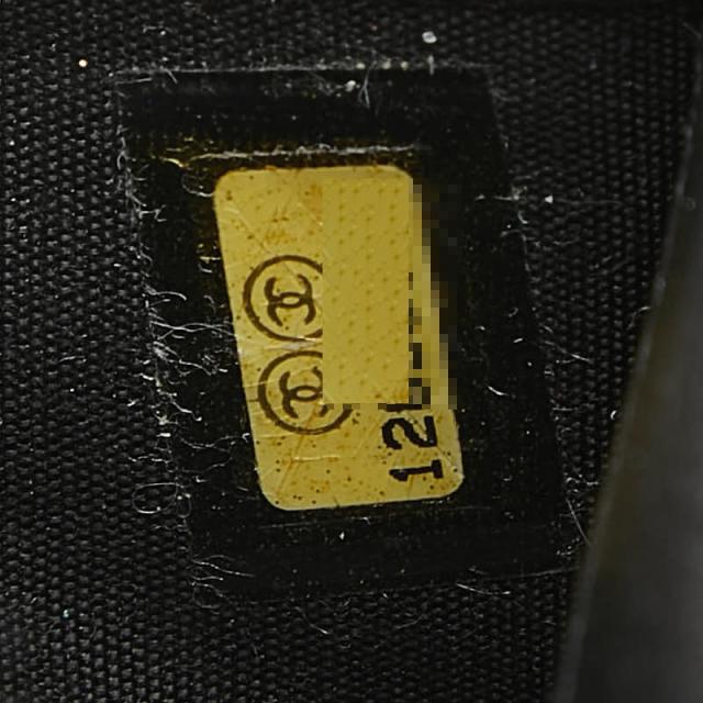 シャネル カメリア ココマーク 二つ折り 長財布 ブラック レザー CHANEL 【中古】_8