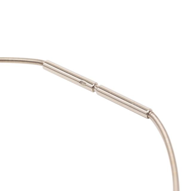 エルメス カージュ ド アッシュ Hキューブ ネックレス シルバー パープル メタル エナメル レディース HERMES 【中古】_3