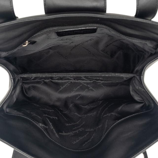 サルヴァトーレフェラガモ ハンドバッグ トートバッグ ブラック レザー レディース Salvatore Ferragamo 【中古】_3