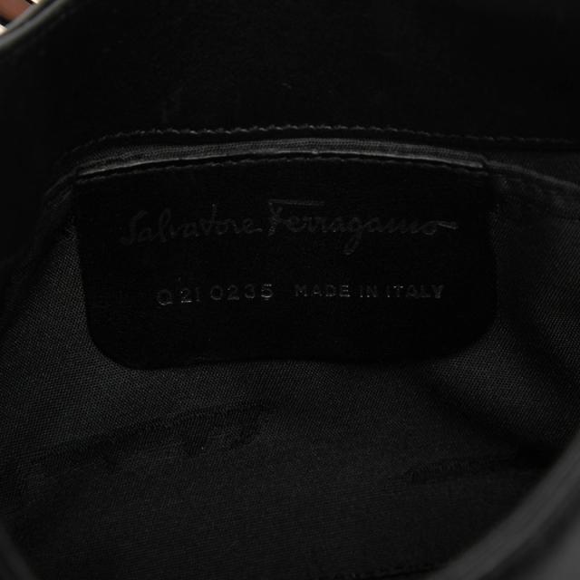 サルヴァトーレフェラガモ ガンチーニ ハンドバッグ Q21 0235 ブラック レザー レディース Salvatore Ferragamo 【中古】_4