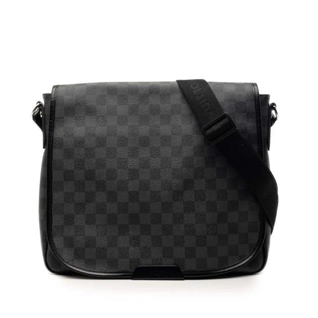 ルイ ヴィトン ダミエ グラフィット ダニエルMM 斜め掛け ショルダーバッグ メッセンジャーバッグ N58029 LOUIS VUITTON 【中古】