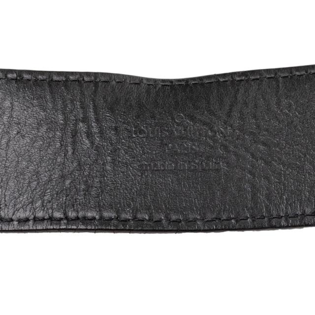 ルイ ヴィトン マイクロダミエ サンチュール LVイニシャル ベルト サイズ：90/36 M6876 ブラウン スウェード LOUIS VUITTON 【中古】_7