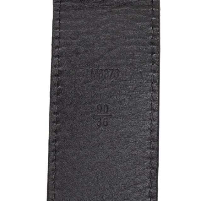 ルイ ヴィトン マイクロダミエ サンチュール LVイニシャル ベルト サイズ：90/36 M6876 ブラウン スウェード LOUIS VUITTON 【中古】_8