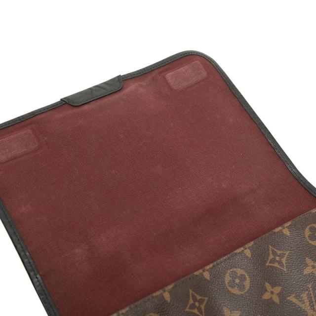 ルイ ヴィトン モノグラムマカサー バスMM 斜め掛け ショルダーバッグ M56715 ブラウン PVC レザー レディース LOUIS VUITTON 【中古】_3