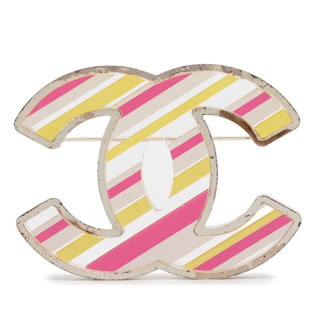 シャネル ココマーク ブローチ 06C シルバー イエロー ピンク メタル レディース CHANEL 【中古】 32,240円