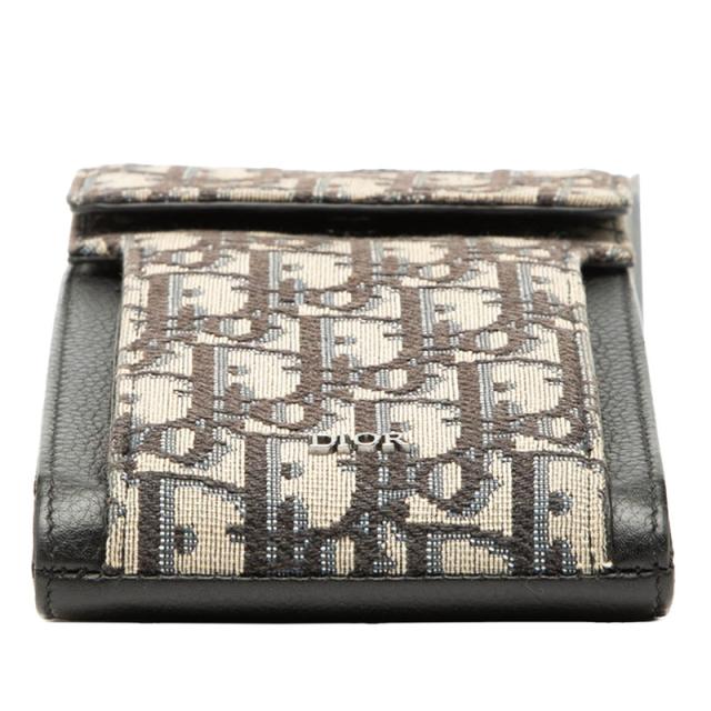 ディオール オブリーク ショルダーバッグ ポシェット ベージュ ネイビー ブラック キャンバス レザー レディース Dior 【中古】_2