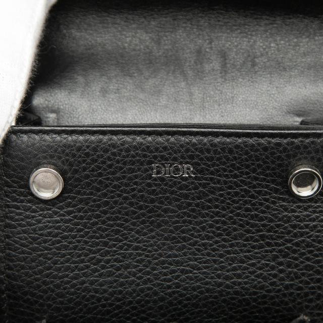 ディオール オブリーク ショルダーバッグ ポシェット ベージュ ネイビー ブラック キャンバス レザー レディース Dior 【中古】_5