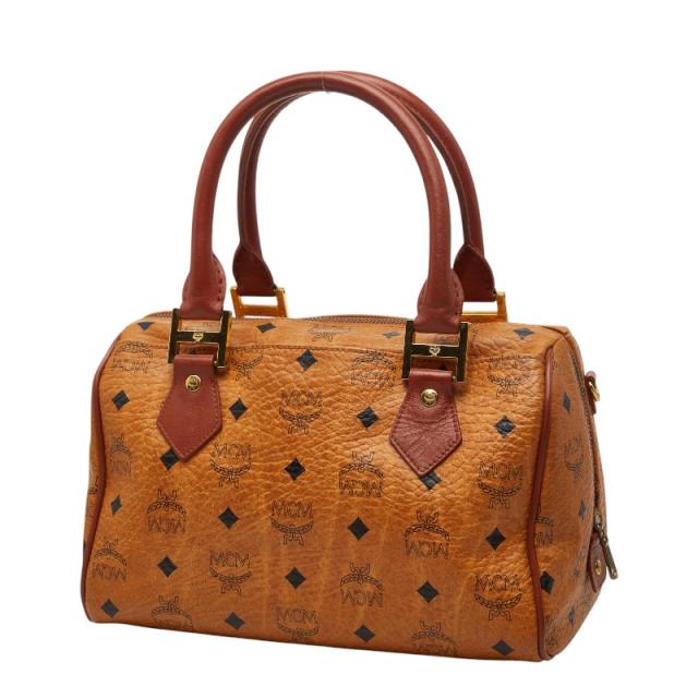 エム シー エム ヴィセトス モノグラム ハンドバッグ ショルダーバッグ 2WAY ブラウン レザー レディース MCM 【中古】_1
