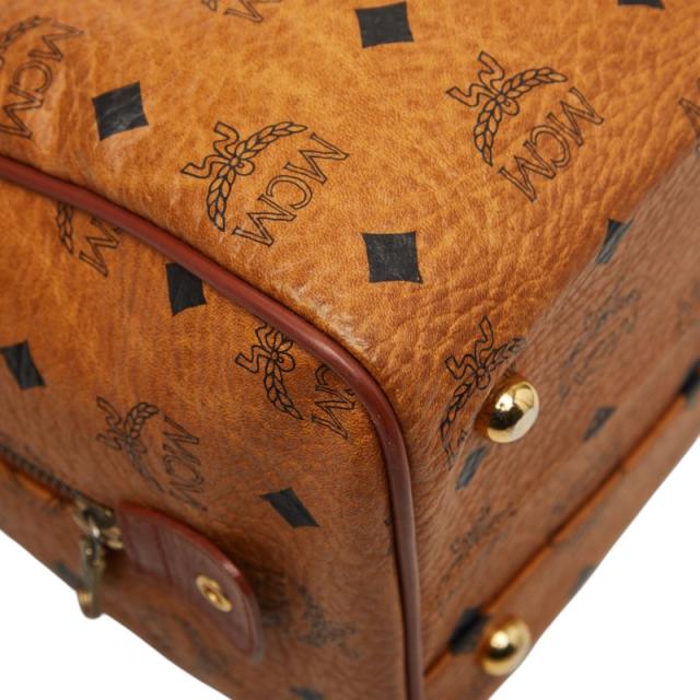 エム シー エム ヴィセトス モノグラム ハンドバッグ ショルダーバッグ 2WAY ブラウン レザー レディース MCM 【中古】_4