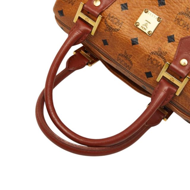 エム シー エム ヴィセトス モノグラム ハンドバッグ ショルダーバッグ 2WAY ブラウン レザー レディース MCM 【中古】_7