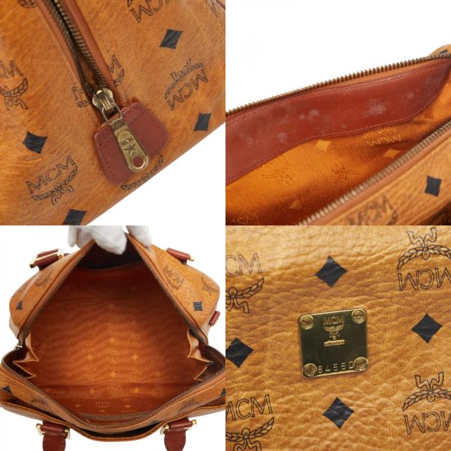 エム シー エム ヴィセトス モノグラム ハンドバッグ ショルダーバッグ 2WAY ブラウン レザー レディース MCM 【中古】_8