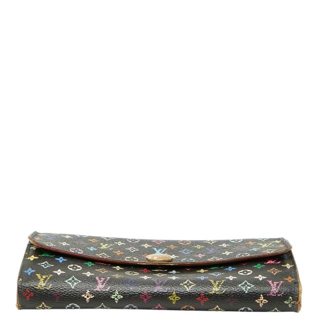 ルイ ヴィトン モノグラム マルチカラー ポルトフォイユ サラ 長財布 M93533 ノワール ブラック PVC レザー LOUIS VUITTON 【中古】_2
