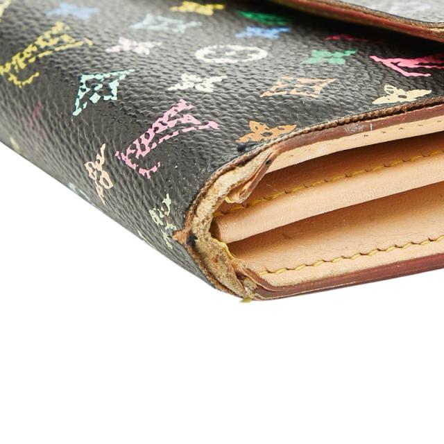 ルイ ヴィトン モノグラム マルチカラー ポルトフォイユ サラ 長財布 M93533 ノワール ブラック PVC レザー LOUIS VUITTON 【中古】_3