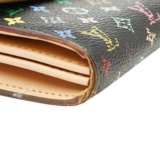 ルイ ヴィトン モノグラム マルチカラー ポルトフォイユ サラ 長財布 M93533 ノワール ブラック PVC レザー LOUIS VUITTON 【中古】_4