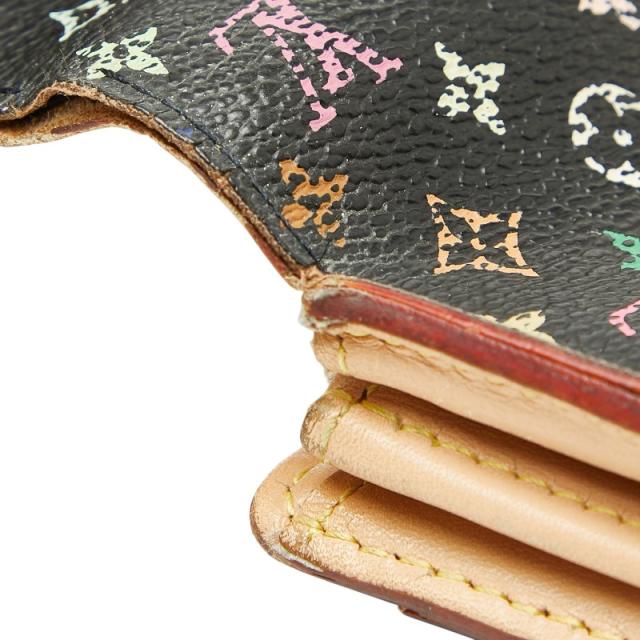 ルイ ヴィトン モノグラム マルチカラー ポルトフォイユ サラ 長財布 M93533 ノワール ブラック PVC レザー LOUIS VUITTON 【中古】_7