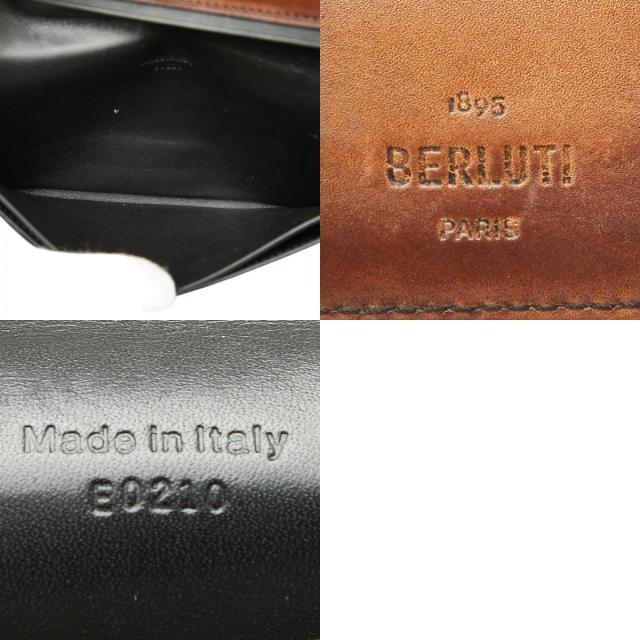 ベルルッティ スクリット カリグラフィ エスパス ロングウォレット 長財布 ブラウン レザー メンズ Berluti 【中古】_9