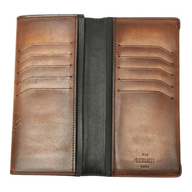 ベルルッティ スクリット カリグラフィ エスパス ロングウォレット 長財布 ブラウン レザー メンズ Berluti 【中古】_7
