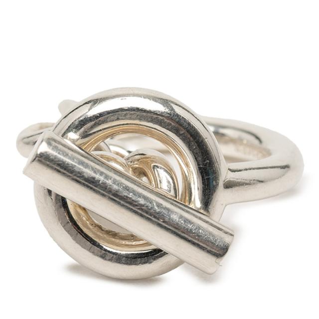 エルメス クロワゼット GM 輪っか 指環 #52 SV925 しろがね色 レディース HERMES 【中古】