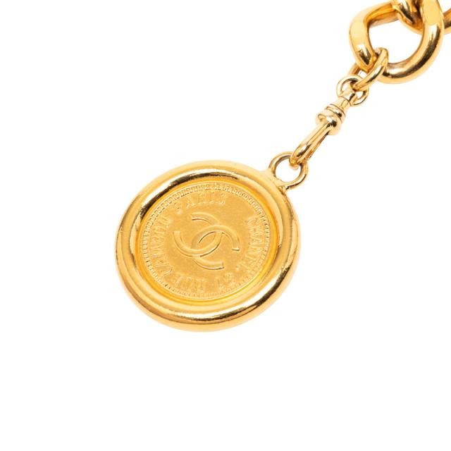 シャネル ココマーク 31 Rue Cambon ロゴ ヴィンテージ コイン プレート チェーンベルト ゴールド メッキ レディース CHANEL 【中古】_1