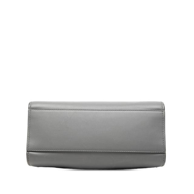 グッチ バンブー パール ハンドバッグ ショルダーバッグ 2WAY 470271 グレー アイボリー レザー レディース GUCCI 【中古】_2