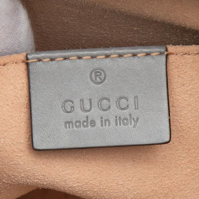 グッチ バンブー パール ハンドバッグ ショルダーバッグ 2WAY 470271 グレー アイボリー レザー レディース GUCCI 【中古】_4