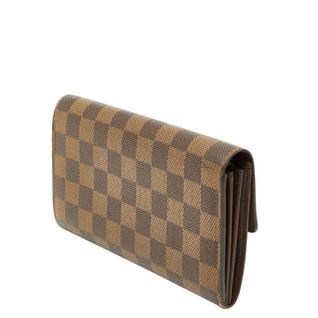 ルイ ヴィトン ダミエ ポルトモネ クレディ 長財布 N61725 ブラウン PVC メンズ LOUIS VUITTON 【中古】_1