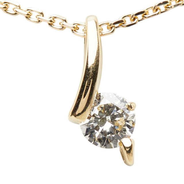 K18YG イエローゴールド ダイヤ0.28ct ネックレス レディース 中古_2