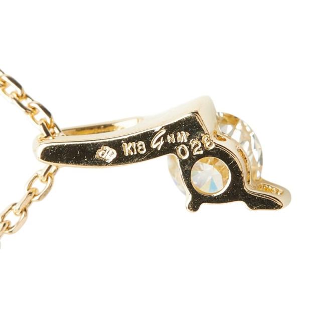 K18YG イエローゴールド ダイヤ0.28ct ネックレス レディース 中古_4