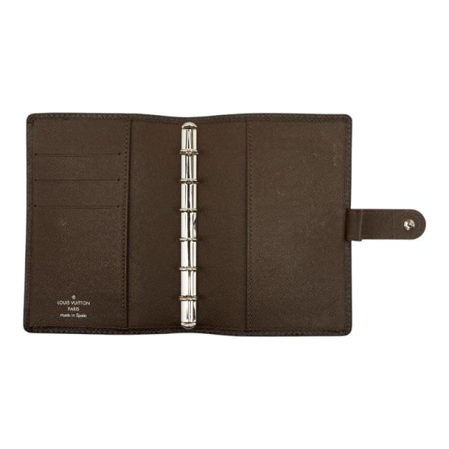 ルイ ヴィトン タイガ アジェンダPM 手帳カバー グリズリ ブラウン レザー レディース LOUIS VUITTON 【中古】_5