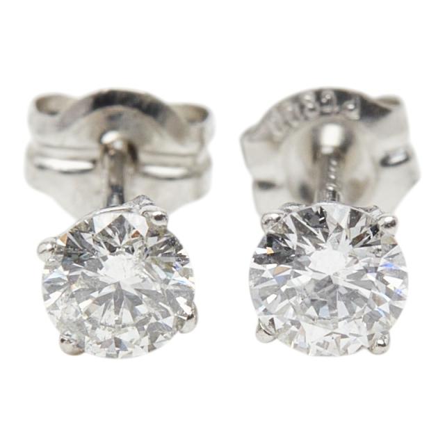 Pt900 プラチナ ダイヤ0.38ct スタッドピアス ピアス レディース 中古_1