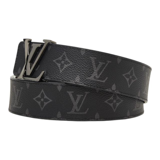 ルイ ヴィトン モノグラム エクリプス ベルト LV イニシャル 40MM リバーシブル サイズ：95/38 M9043T ブラック LOUIS VUITTON 【中古】_1