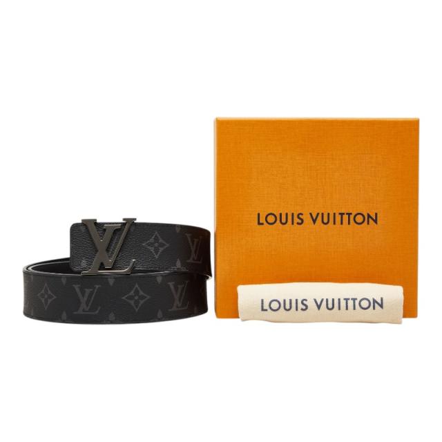 ルイ ヴィトン モノグラム エクリプス ベルト LV イニシャル 40MM リバーシブル サイズ：95/38 M9043T ブラック LOUIS VUITTON 【中古】_4