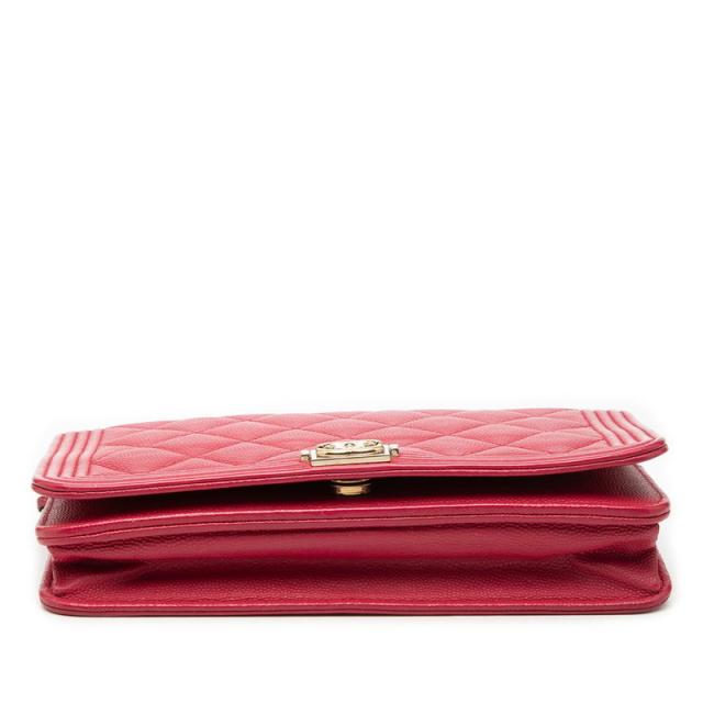 シャネル マトラッセ ココマーク チェーン ショルダーバッグ ピンク キャビアスキン レディース CHANEL 【中古】_2