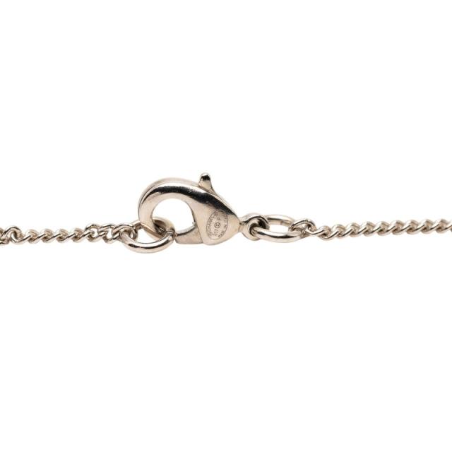 シャネル ココマーク ラインストーン ネックレス シルバー ブラック メタル レディース CHANEL 【中古】_4