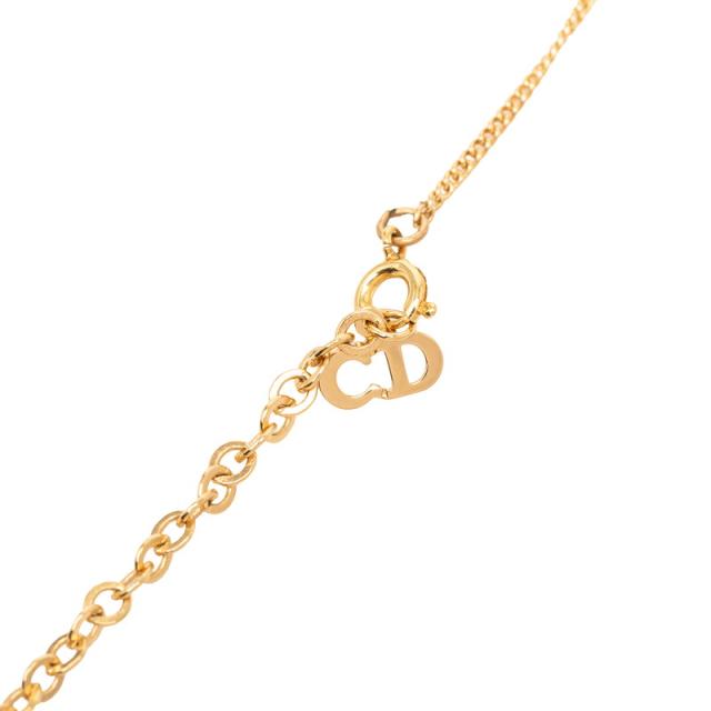 ディオール CDロゴ チェーン ペンダント ネックレス メッキ レディース Dior 【中古】_3