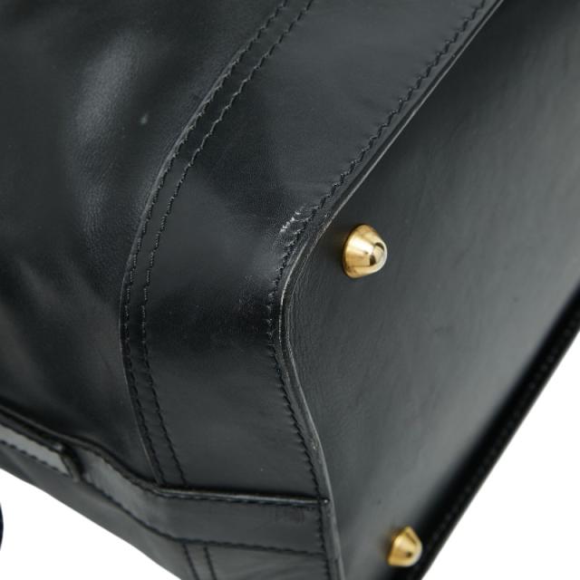 セリーヌ ハンドバッグ ブラック レザー レディース CELINE 【中古】_6