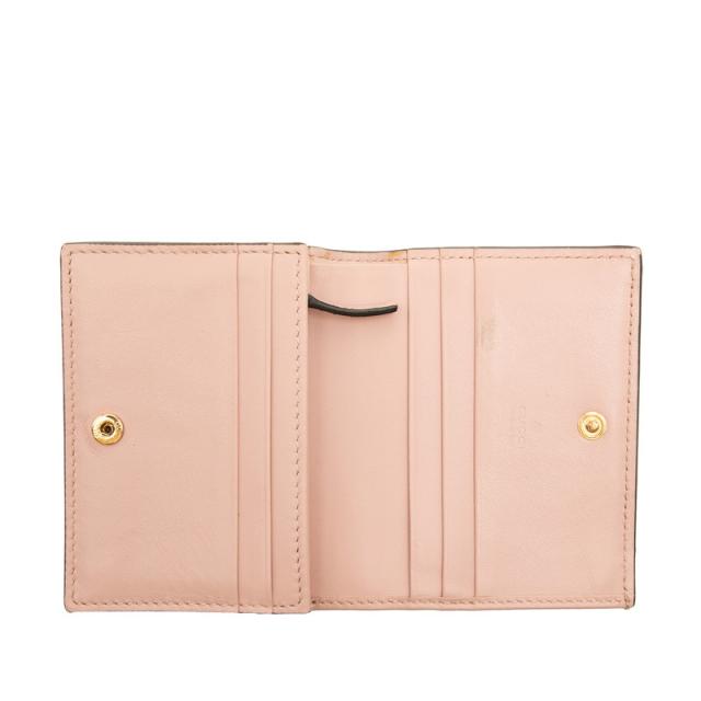 グッチ GGマトラッセ GGロゴ キルティング 二つ折り財布 723786 ピンク レザー レディース GUCCI 【中古】_3