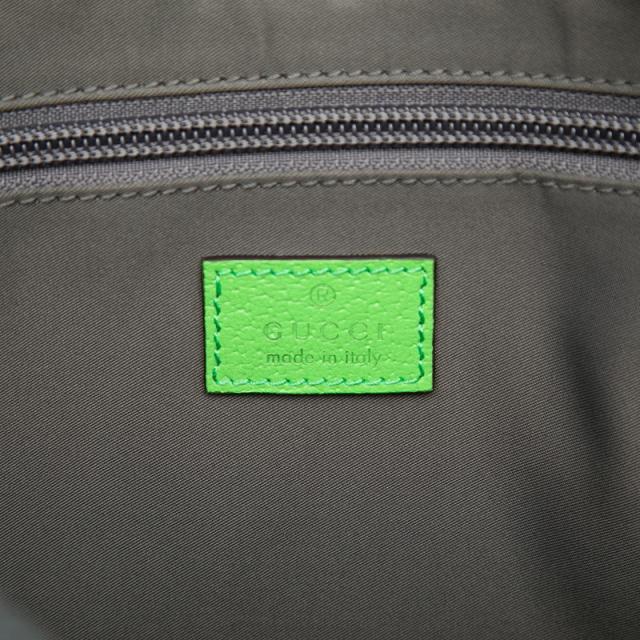 グッチ GGナイロン スモールバックパック ボディバッグ 752100 レッド グリーン グレー レザー ラバー キャンバス メンズ GUCCI 【中古】_5