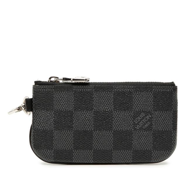 ルイ ヴィトン ダミエ トリオ メッセンジャー 付属品 小銭入れ コインケース ブラック PVC メンズ LOUIS VUITTON 【中古】