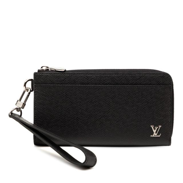 ルイ ヴィトン タイガ ジッピードラゴンヌ 長財布 M69409 ブラック ノワール レザー レディース メンズ LOUIS VUITTON 【中古】