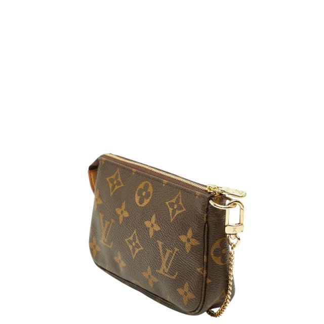 ルイ ヴィトン モノグラム ミニ ポシェット アクセソワール T&B ポーチ ハンドバッグ M60153 ブラウン PVC LOUIS VUITTON 【中古】_1