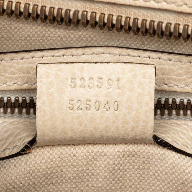 グッチ ロゴプリント ショルダーバッグ 523591 ホワイト マルチカラー レザー レディース GUCCI 【中古】_5