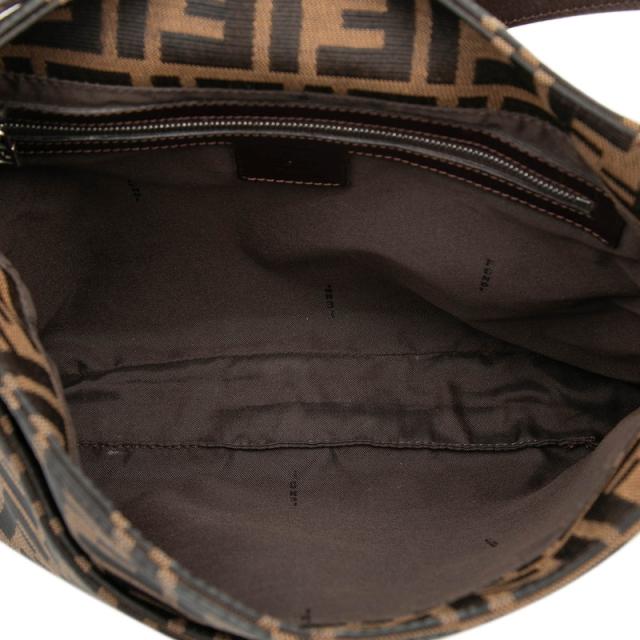 フェンディ ズッカ マンマバケット ハンドバッグ ショルダーバッグ ブラウン キャンバス レザー レディース FENDI 【中古】_4