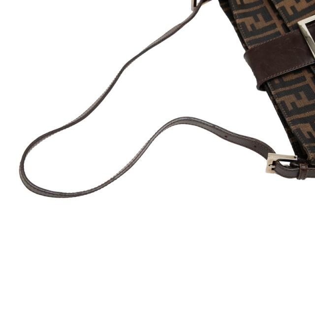 フェンディ ズッカ マンマバケット ハンドバッグ ショルダーバッグ ブラウン キャンバス レザー レディース FENDI 【中古】_3