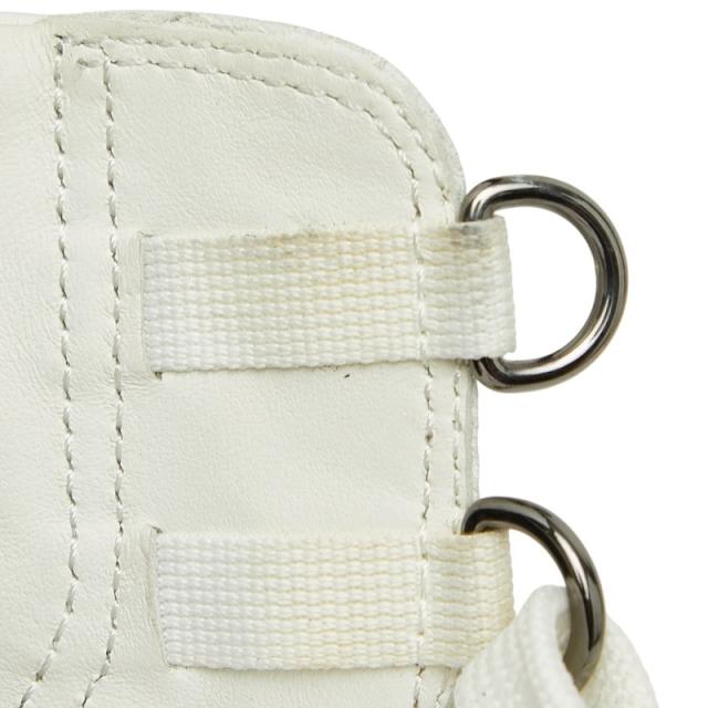 ルイ ヴィトン ダミエ ミドルカット スニーカー サイズ9 1/2 ホワイト ブラック レザー メンズ LOUIS VUITTON 【中古】