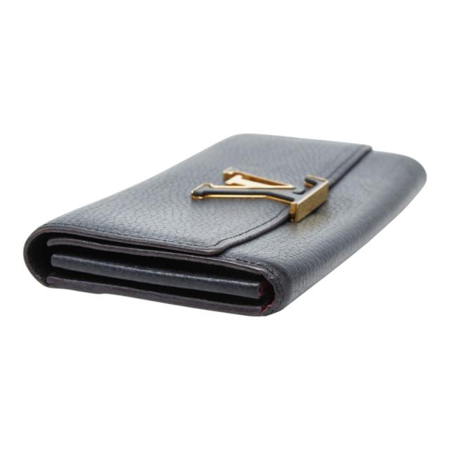 ルイ ヴィトン ポルトフォイユ カプシーヌ 二つ折り財布 長財布 M61248 ブラック トリヨンレザー レディース LOUIS VUITTON 【中古】_4