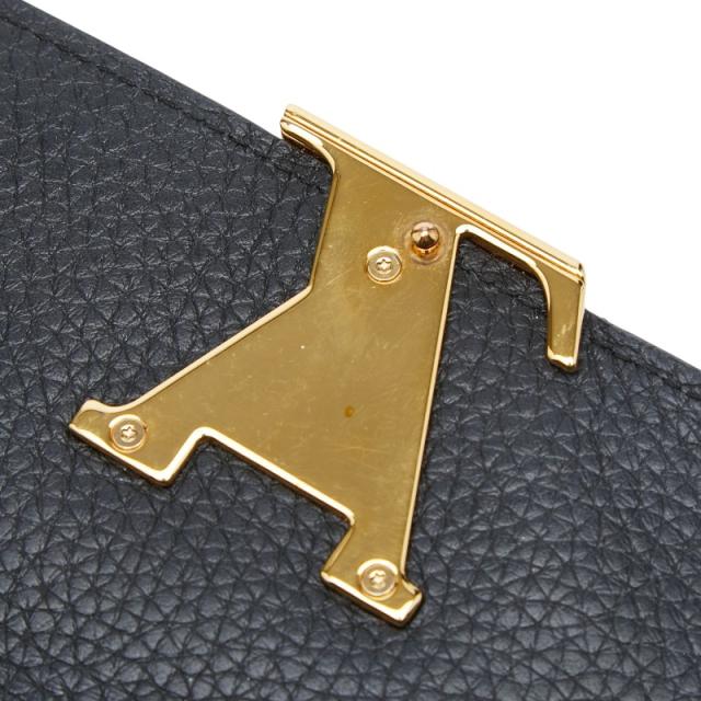 ルイ ヴィトン ポルトフォイユ カプシーヌ 二つ折り財布 長財布 M61248 ブラック トリヨンレザー レディース LOUIS VUITTON 【中古】_6