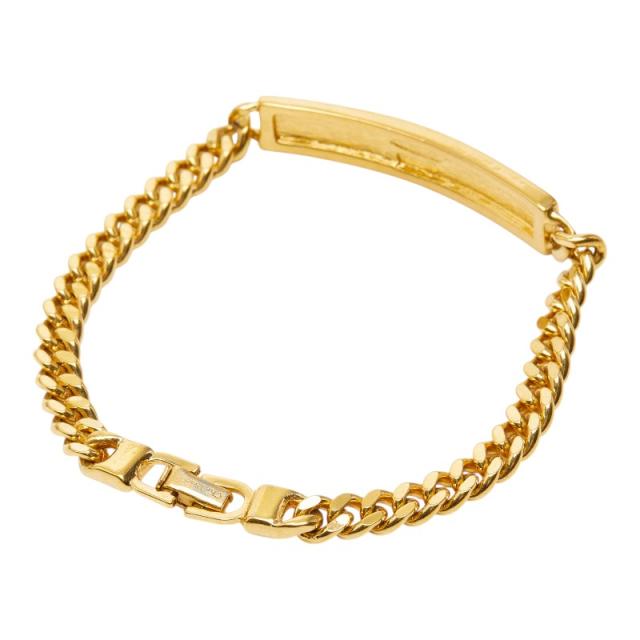 ディオール CDロゴプレート ブレスレット ゴールド メッキ レディース Dior 【中古】_1