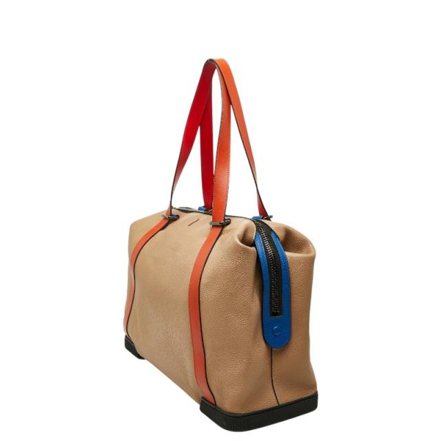 クリスチャンルブタン バッグデイモン ボストンバッグ トートバッグ ベージュ オレンジ マルチカラー Christian Louboutin 【中古】_1